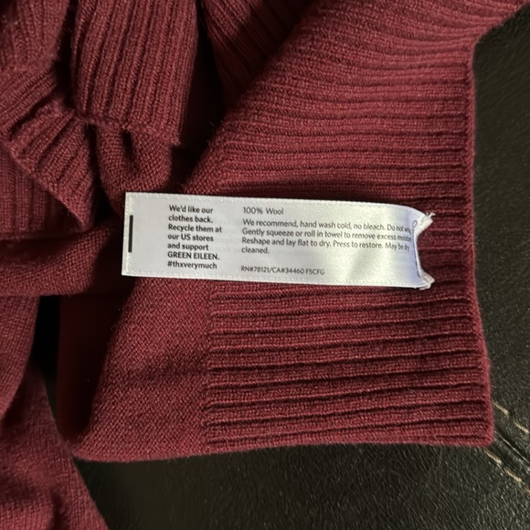 Eileen Fisher Wool Poncho - Picture 4 of 4